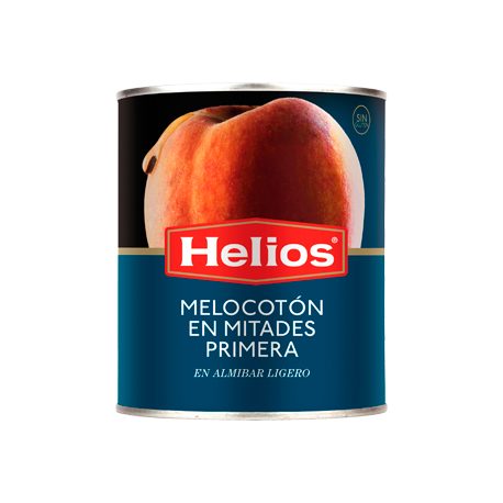 HELIOS Peach Halves Tin with 840 net grams - Conservalia