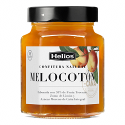 HELIOS Natural Peach Jam Jar with 330 net grams
