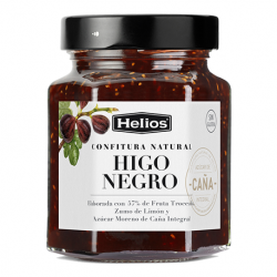 HELIOS Confitura Natural de Higo Negro Tarro con 330 gramos netos