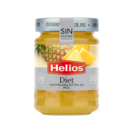 HELIOS Diet Pineapple Jam Jar with 280 net grams - Conservalia
