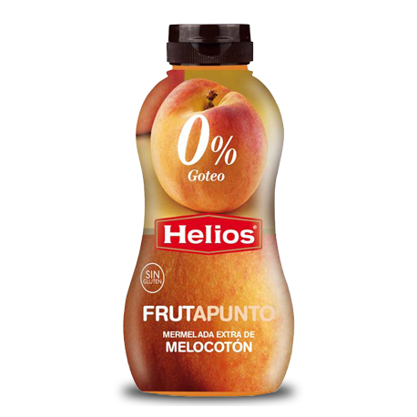 HELIOS FRUTAPUNTO Extra Peach Jam No Drip Packaging with 350 net grams - Conservalia
