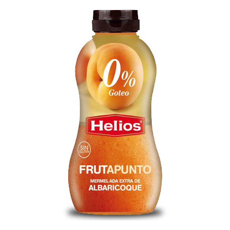 HELIOS FRUTAPUNTO Extra Apricot Jam No Drip Packaging with 350 net grams - Conservalia