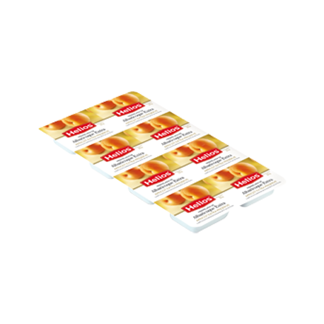 HELIOS Mermelada de Albaricoque Pack 8 Unidades con 200 gramos netos  (8 x 25 g)  - Conservalia