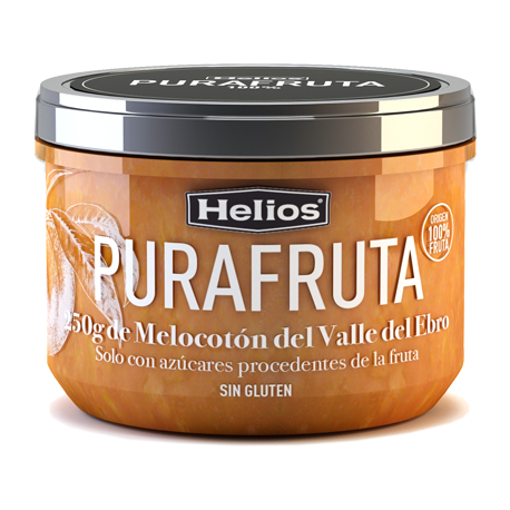 HELIOS Peach Purafruta Jar with 250 net grams - Conservalia