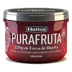 HELIOS Purafruta de Fresa Tarro con 250 gramos netos