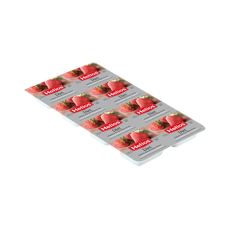 HELIOS Mermelada de Fresa Diet Pack 8 Unidades con 160 gramos netos (8 x 20 g) - Conservalia