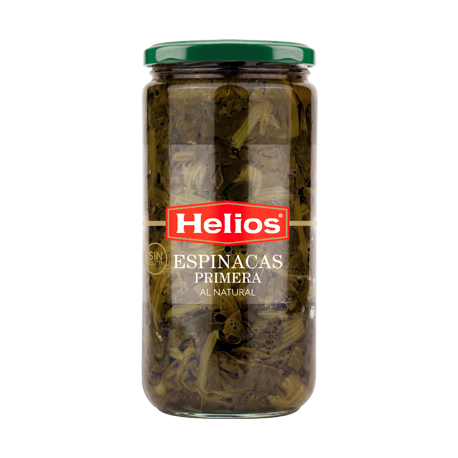 HELIOS Espinacas Tarro con 660 gramos netos - Conservalia