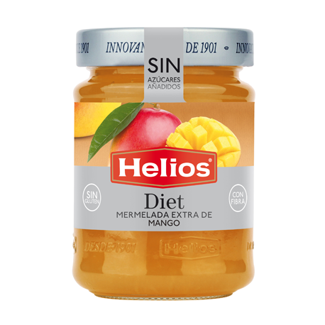 HELIOS Mermelada de Mango Diet Tarro con 280 gramos netos - Conservalia