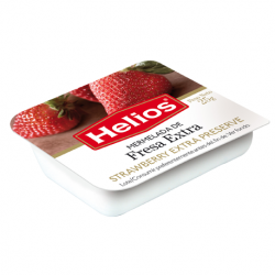 HELIOS Extra Strawberry Jam Portion with 25 net grams