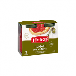 HELIOS Tomato Spread with Extra Virgin Olive Oil Pack 2 Units with 280 net grams (2 x 140 g)