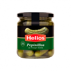 HELIOS Pickled Gherkins Jar with 345 net grams