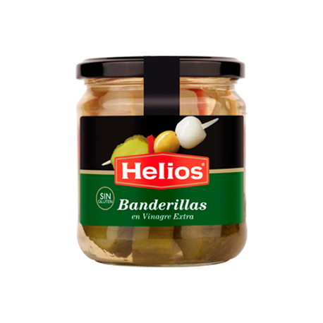 HELIOS Pickled Cocktail Stick  Jar with 345 net grams - Conservalia