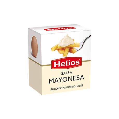 HELIOS Mayonesa Caja con 20 Bolsitas con 240 gramos netos (20 x 12 g)- Conservalia