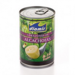DIAMIR Artichoke Hearts in Brine 8/10 count Can with 390 net grams