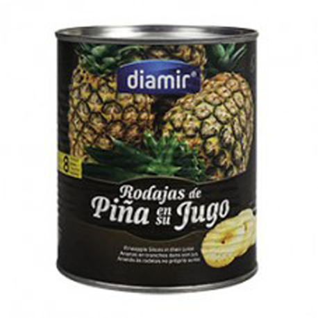 DIAMIR Sliced ​​Pineapple in  Juice Can with 825 net grams