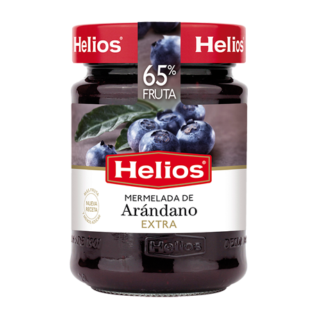 HELIOS Blueberries Jam Jar with 340 net grams - Conservalia