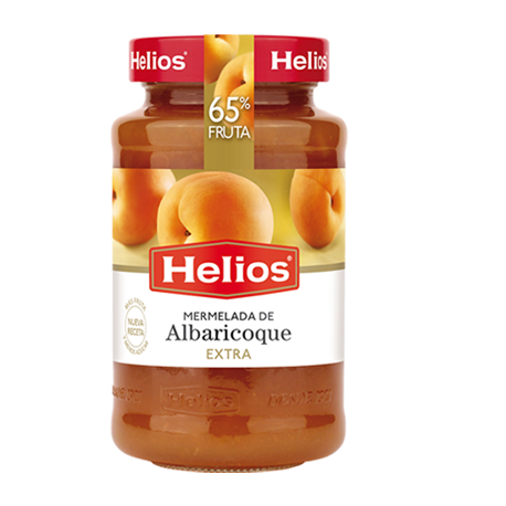 HELIOS Extra Apricot Jam Jar with 640 net grams - Conservalia