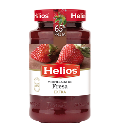 HELIOS Extra Strawberry Jam Jar with 640 net grams - Conservalia