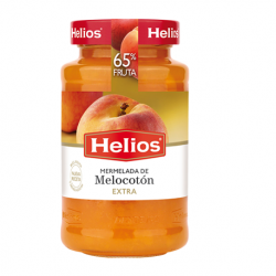 HELIOS Extra Peach Jam Jar with 640 net grams