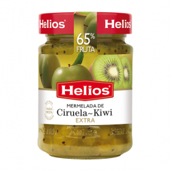 HELIOS Green Plum-Kiwi Jam Jar with 340 net grams