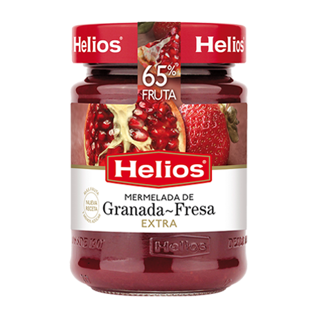 HELIOS Pomegranate-Strawberry Jam Jar with 340 net grams - Conservalia