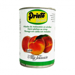 PRIETO Peach Halves in Syrup Can with 420 net grams