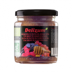 DELIZUM Organic Forest Fruits Jam with Agave Syrup Jar with 270 net grams