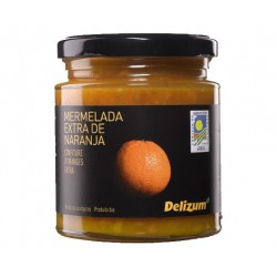 DELIZUM Mermelada Ecológica de Naranja Tarro con 270 gramos netos