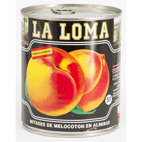 LA LOMA Peach Halves in Syrup Can with 850 net grams - Conservalia