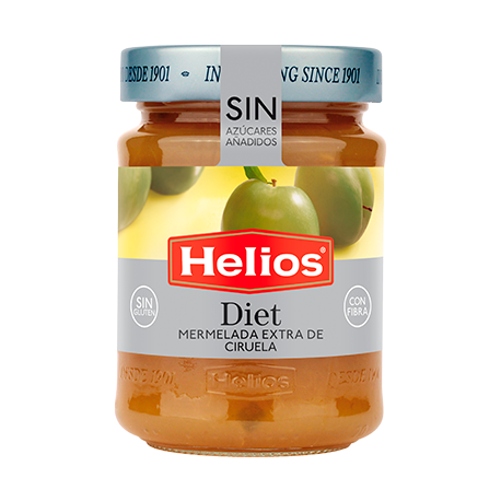 HELIOS Diet Plum Jam Jar with 280 net grams - Conservalia