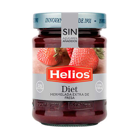 HELIOS Diet Strawberry Jam Jar with 280 net grams - Conservalia
