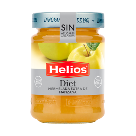 HELIOS Diet Apple Jam Jar with 280 net grams - Conservalia